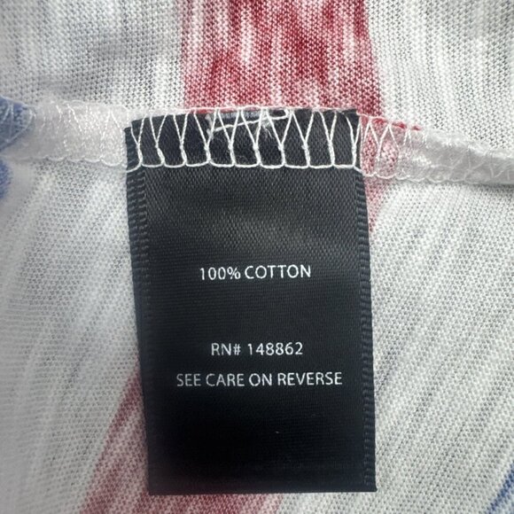 TORRID Heritage Red White & Blue Stripe Slub High Neck Tank Top America Sz 1X - Picture 6 of 7